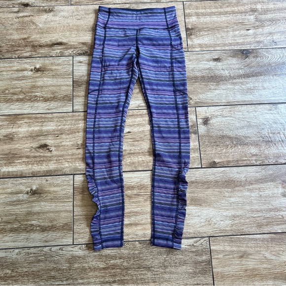 Lululemon Womens Speed Tight IV Size 4 Violet Purple Space Dye Twist Leggings - Picture 5 of 15